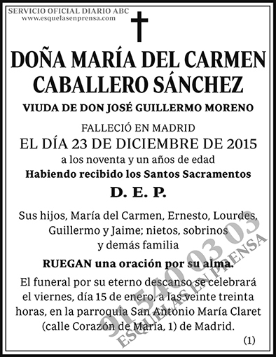María del Carmen Caballero Sánchez